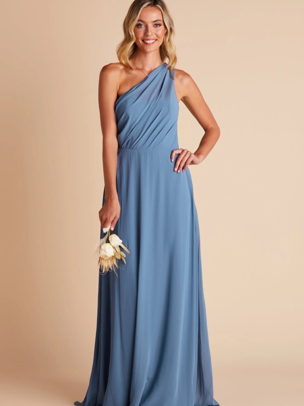 Birdy Grey Kira Twilight Chiffon Bridesmaid Dress Size Small
